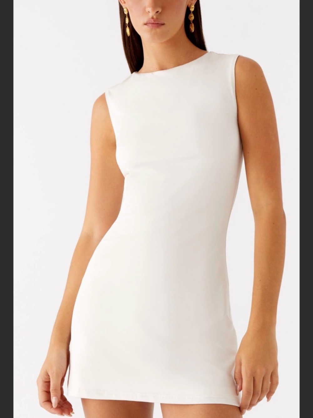 Peppermayo ivory Sleeveless Mini Dress